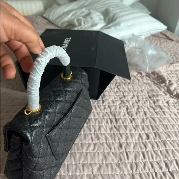 Chanel MINI FLAP BAG WITH TOP HANDLE - Picture 6 of 7